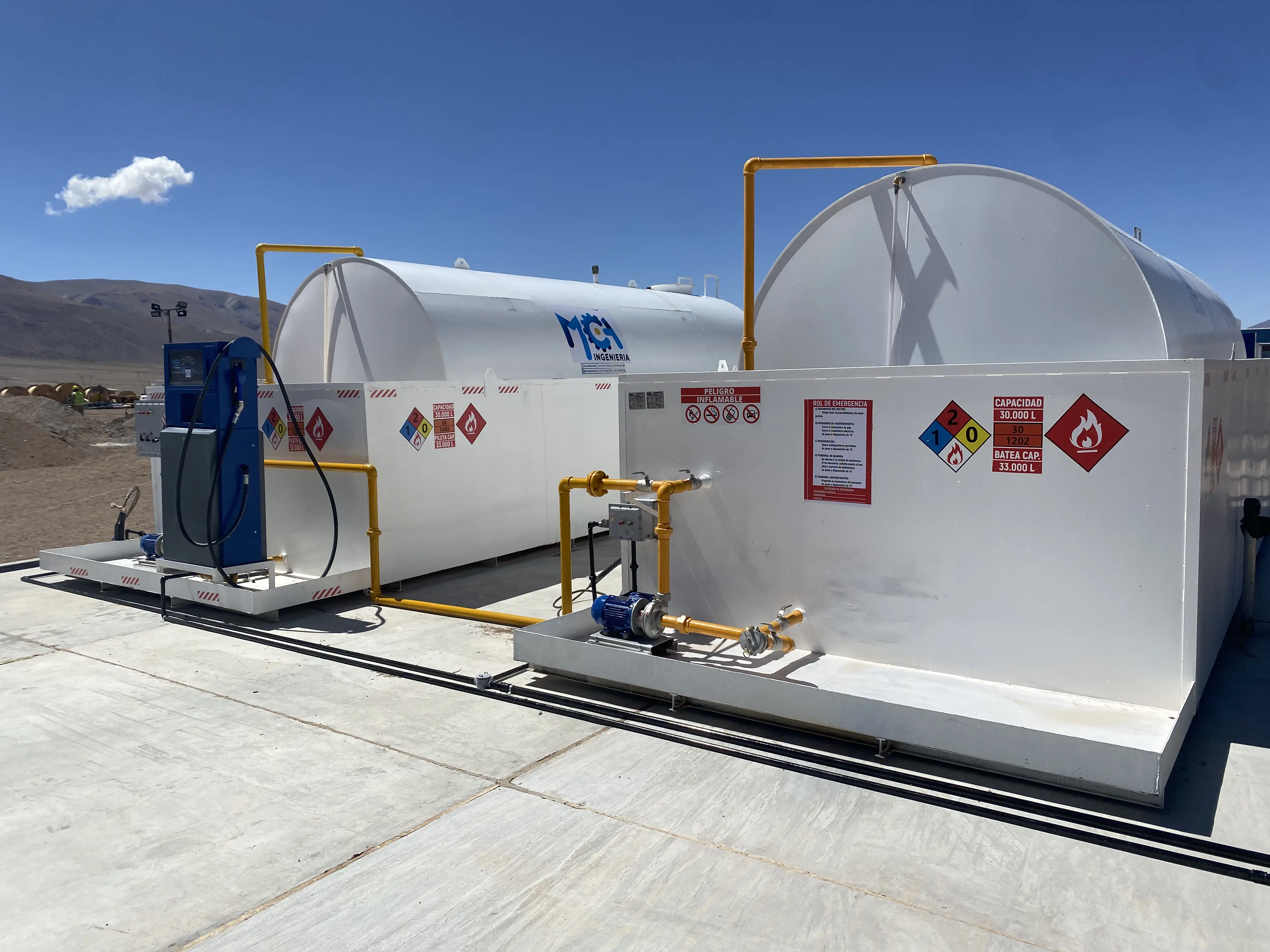 Vista general de la instalación en Rincón Litio